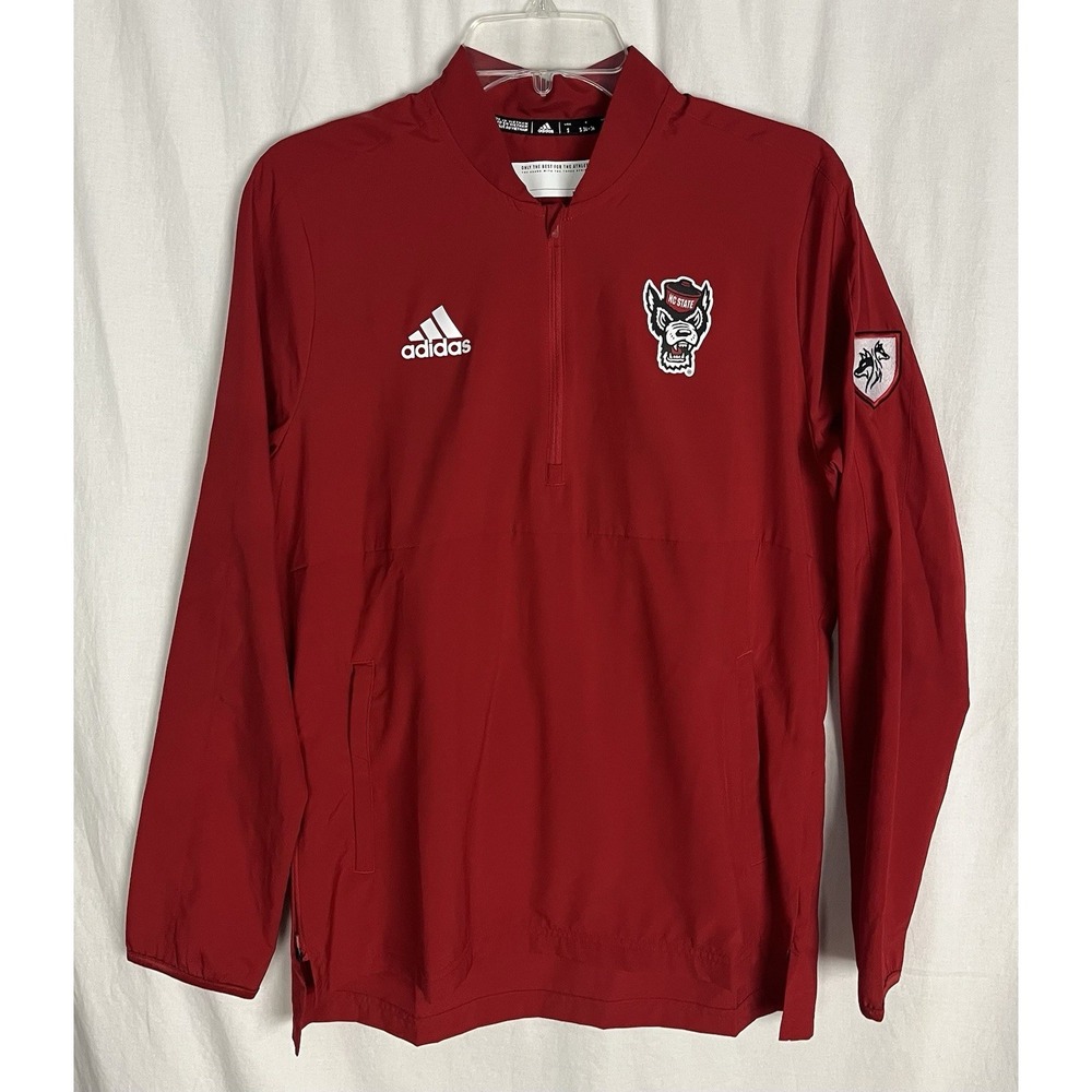 Adidas NC State Wolfpack Men's S AEROREADY Lightweight Vented Jacket Red